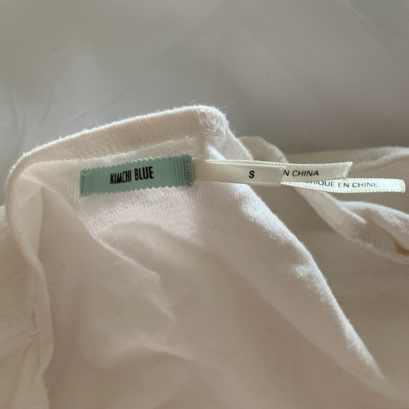 UO Size S White "Kimchi Blue Front Tie Top" - Picture 3 of 5